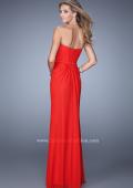 Picture of: Gathered Bodice Prom Dress with Sweetheart Neckline in Red, Style: 21343, Back Picture