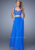 Picture of: Beaded Lace To Two Piece Prom Dress with Pockets in Blue, Style: 21347, Main Picture
