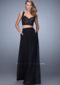 Picture of: Beaded Lace To Two Piece Prom Dress with Pockets in Black, Style: 21347, Detail Picture 3
