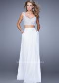 Picture of: Beaded Lace To Two Piece Prom Dress with Pockets in White, Style: 21347, Detail Picture 4