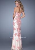 Picture of: Graceful Prom Dress with Embroidery and Rhinestones in Pink and White, Style: 21386, Back Picture