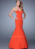 Picture of: Mermaid Prom Gown with Rhinestone Embellishments in Orange, Style: 21396, Main Picture