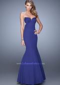 Picture of: Mermaid Prom Gown with Rhinestone Embellishments in Purple, Style: 21396, Detail Picture 1