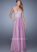 Picture of: Scalloped Sweetheart Neck Prom Dress with Beading in Pink, Style: 21397, Detail Picture 3