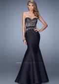 Picture of: Mermaid Prom Dress with Sequins and Belt in Black, Style: 21410, Main Picture