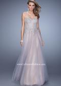 Picture of: Tulle Dress with Embroidered Bodice and Pockets in Pink, Style: 21431, Main Picture