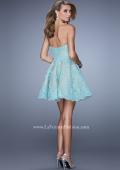 Picture of: Short Lace Cocktail Dress with Pockets in Mint, Style: 21446, Back Picture