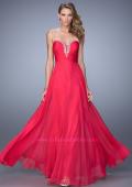 Picture of: Modern Strapless Gown with Stones and Embellishments in Pink, Style: 21499, Detail Picture 1