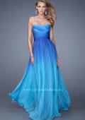 Picture of: Sexy Ombre Print Chiffon Prom Gown with High Waist in Blue, Style: 21515, Main Picture