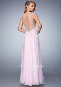 Picture of: Elegant Dress with Beads, Pearls, and Rhinestones in Pink, Style: 21516, Back Picture