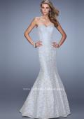Picture of: Modern Lace Mermaid Dress with Sweetheart Neckline in Blue, Style: 21537, Main Picture