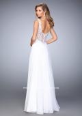 Picture of: Graceful Prom Dress with Pleated Sweetheart Neckline in White, Style: 21550, Back Picture