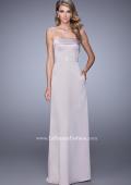 Picture of: Strapless Prom Dress with Intricate Beaded Embroidery in Champagne, Style: 21554, Main Picture