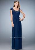 Picture of: Scoop Neck Gown with Cap Sleeves and Beading, Style: 21826, Detail Picture 1