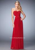 Picture of: Long Prom Dress with Cut Outs and a Slight Train in Red, Style: 21948, Main Picture