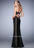 Picture of: Jersey Prom Dress with Sweetheart Neck and Open Back in Black, Style: 22205, Back Picture