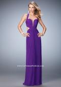 Picture of: Sexy Prom Dress with Cut Outs and Open Back in Purple, Style: 22224, Detail Picture 2