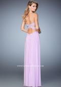 Picture of: Long Prom Dress with Embellishments and Cut Outs in Purple, Style: 22230, Back Picture