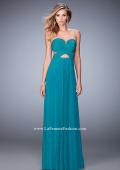Picture of: Long Prom Dress with Embellishments and Cut Outs in Green, Style: 22230, Detail Picture 2