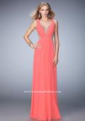 Picture of: Alluring Prom Dress with Plunging Neckline and Open Back in Orange, Style: 22238, Detail Picture 1