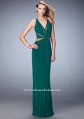 Picture of: Glam Geometric Cut Out Prom Dress with Open Back in Green, Style: 22276, Detail Picture 3