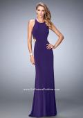 Picture of: Elegant Prom Dress with Sheer Back and Rhinestones in Purple, Style: 22288, Back Picture