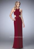Picture of: Embellished Long Prom Gown with Open Sides in Red, Style: 22292, Main Picture