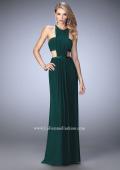Picture of: Embellished Long Prom Gown with Open Sides in Green, Style: 22292, Detail Picture 3
