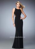 Picture of: Embellished Prom Gown with Sheer Sides in Black, Style: 22299, Detail Picture 1