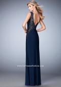 Picture of: Sweetheart Neckline Long Prom Dress with Low Back in Blue, Style: 22336, Back Picture