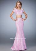 Picture of: Cold Shoulder Two Piece Prom Dress with Mermaid Skirt in Purple, Style: 22339, Detail Picture 1