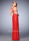 Picture of: Elegant Lace Prom Dress with Cut Outs and Rhinestones in Red, Style: 22381, Main Picture