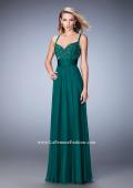 Picture of: Embellished Prom Dress with Gathered Band and Skirt in Green, Style: 22433, Detail Picture 3