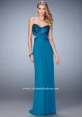 Picture of: Elegant Prom Dress with Bandeau Style Back and Beads in Blue, Style: 22454, Main Picture
