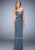 Picture of: Elegant Prom Dress with Bandeau Style Back and Beads in Silver, Style: 22454, Detail Picture 1