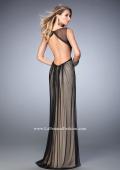 Picture of: Elegant Prom Gown with Black Beading and Open Back in Black, Style: 22464, Back Picture