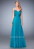 Picture of: Embellished Lace Applique Chiffon Prom Dress in Green, Style: 22503, Detail Picture 1