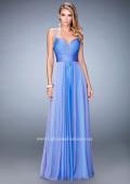 Picture of: Embellished Lace Applique Chiffon Prom Dress in Blue, Style: 22503, Detail Picture 2