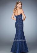 Picture of: Long Mermaid Prom Gown with Sweetheart Neckline in Blue, Style: 22511, Back Picture