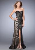 Picture of: Long Prom Dress with Sequin Lace Pattern in Black, Style: 22680, Main Picture