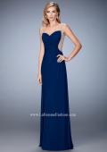 Picture of: Prom Gown with Sweetheart Neckline, Stones, and Pearls in Blue, Style: 22691, Detail Picture 1