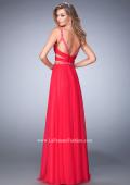 Picture of: Two Piece Attached Chiffon Prom Dress with Cut Outs in Pink, Style: 22718, Back Picture