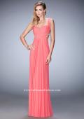 Picture of: Long Sweetheart Neckline Prom Dress with Crystals in Orange, Style: 22727, Detail Picture 1