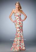 Picture of: Long Floral Printed Prom Dress with Sweetheart Neck in Print, Style: 22820, Main Picture