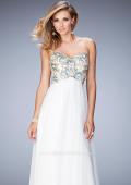 Picture of: Embellished Long Prom Dress with Sweetheart Neckline in White, Style: 22926, Main Picture