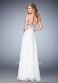 Picture of: Embellished Long Prom Dress with Sweetheart Neckline in White, Style: 22926, Back Picture