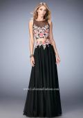 Picture of: Two Piece Prom Gown with Sheer Neckline and Back in Black, Style: 22936, Main Picture