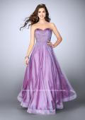 Picture of: Strapless A-line Dress with Rhinestones Tulle Skirt in Purple, Style: 22952, Main Picture