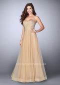 Picture of: Strapless A-line Dress with Rhinestones Tulle Skirt in Nude, Style: 22952, Detail Picture 1