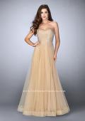 Picture of: Strapless A-line Dress with Rhinestones Tulle Skirt in Nude, Style: 22952, Detail Picture 2